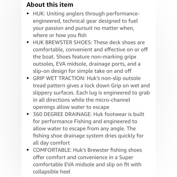 Huk performance Brewster slip on shoes loafers men’s size 8 - Picture 10 of 10